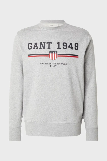 Чоловічий світло-сірий світшот GRAPHIC C-NECK SWEAT Gant L 2067043 - Фото 1 Чоловічий світло-сірий світшот GRAPHIC C-NECK SWEAT Gant L 2067043 - изображение 1