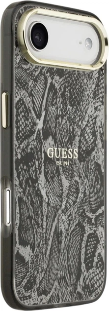 Etui Guess Python Pattern MagSafe do Apple iPhone Air Black (3666339535322) - obraz 4