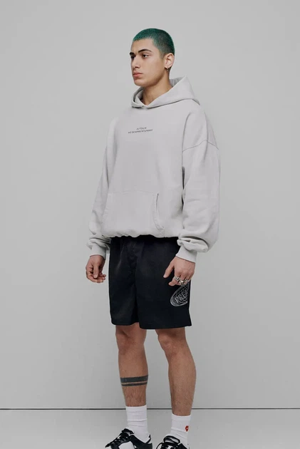 Чоловіче сіре худі Oversized Universe H GOTS Preach S 206271 - Фото 2 Чоловіче сіре худі Oversized Universe H GOTS Preach S 206271 - зображення 2