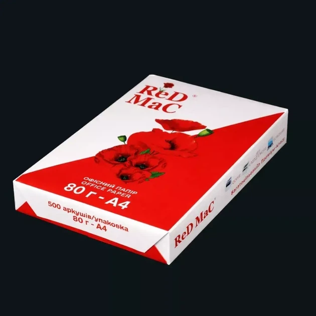 Бумага офисная A4 ReD MaC 80 г/м², 500 листов - изображение 2