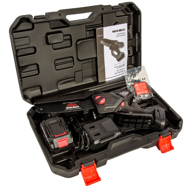 Пила ланцюгова акумуляторна Vitals Professional AKZ 1820ak BL Kit - Фото 11 Пила ланцюгова акумуляторна Vitals Professional AKZ 1820ak BL Kit - зображення 11