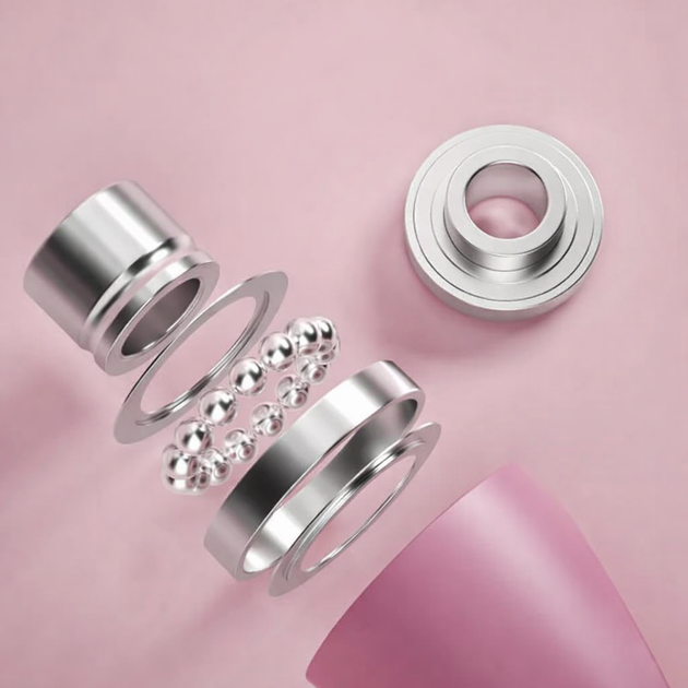 Беспроводная скакалка с тяжелыми мячами для тренировок LHU pink - Фото 2 Беспроводная скакалка с тяжелыми мячами для тренировок LHU pink - изображение 2