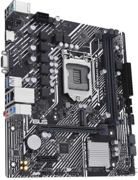 Материнська плата ASUS PRIME H510M-K R2.0 (s1200, Intel H470, PCI-Ex16) - Фото 2 Материнська плата ASUS PRIME H510M-K R2.0 (s1200, Intel H470, PCI-Ex16) - зображення 2