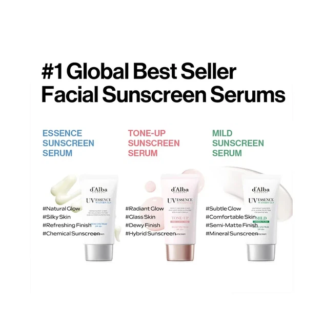 Тонирующий солнцезащитный крем для лица d'Alba Waterfull Pink Tone-Up Sun Cream SPF50+ PA++++ 50 ml - Фото 3 Тонирующий солнцезащитный крем для лица d'Alba Waterfull Pink Tone-Up Sun Cream SPF50+ PA++++ 50 ml - изображение 3