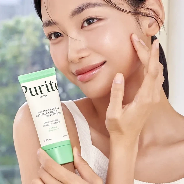 Олнцезащитный лосьон с центеллой Purito Seoul Wonder Releaf Centella Daily Sun Lotion SPF 50, 60 ml - изображение 3