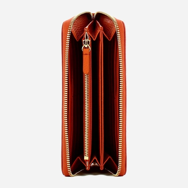 Гаманець жіночий шкіряний Coccinelle Metallic E2MW5110401 R41 Помаранчевий (800070354350) - зображення 3