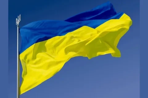 Прапор України 150Х225 см прапорна сітка (двосторонній друк) (1263) - Фото 1 Прапор України 150Х225 см прапорна сітка (двосторонній друк) (1263) - зображення 1