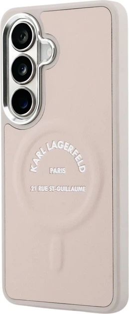 Чохол Karl Lagerfeld Embossed Ring RSG Logo MagSafe для Samsung Galaxy S26 Plus Pink (KLHMS26MPSKRSGEP) - зображення 3