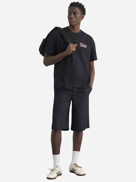 Футболка бавовняна довга чоловіча Dickies Polk Ss DK0A88GOBLK1 M Чорна (800070354597) - зображення 3