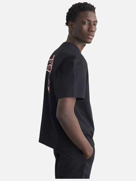 Футболка бавовняна довга чоловіча Dickies Polk Ss DK0A88GOBLK1 M Чорна (800070354597) - зображення 4