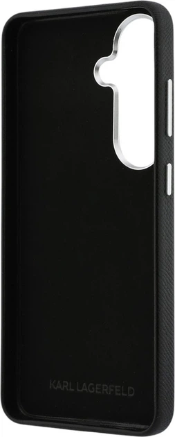 Чохол Karl Lagerfeld Grained Signature Metal Resin Logo для Samsung Galaxy S26 Black (KLHCS26SPGFKSRSK) - зображення 7