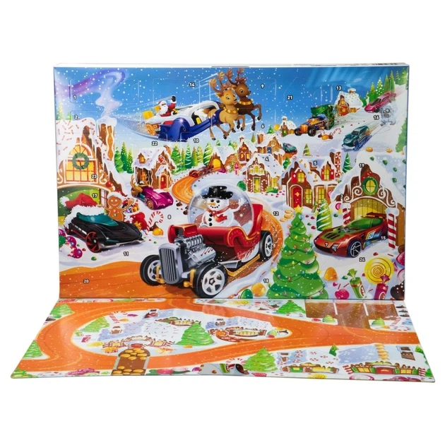 Адвент-календар Гот Вілс Hot Wheels 24 сюрпризи Машинки та Аксесуари - Фото 2 Адвент-календар Гот Вілс Hot Wheels 24 сюрпризи Машинки та Аксесуари - зображення 2