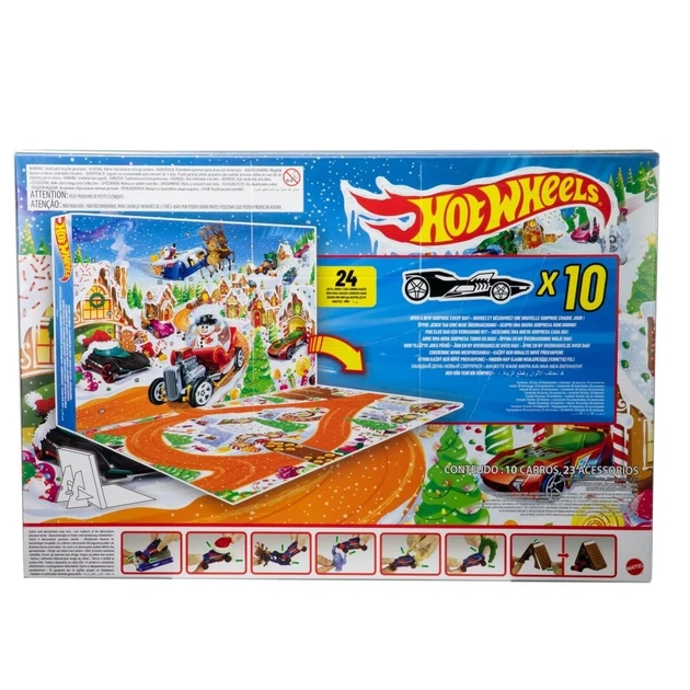 Адвент-календар Гот Вілс Hot Wheels 24 сюрпризи Машинки та Аксесуари - Фото 5 Адвент-календар Гот Вілс Hot Wheels 24 сюрпризи Машинки та Аксесуари - зображення 5