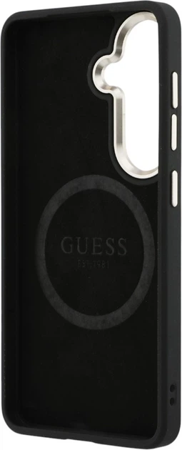 Etui Guess 4G Big Rhinestone Triangle Strap MagSafe do Samsung Galaxy S26 Black (GUHMS26SP4G4DCSK) - obraz 7