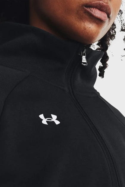 Жіноча спортивна кофта UA Rival Fleece HZ Under Armour S 1379492-001 - Фото 4 Жіноча спортивна кофта UA Rival Fleece HZ Under Armour S 1379492-001 - зображення 4
