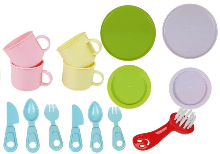 Zestaw kuchenny LeanToys Happy Kitchen na baterie z akcesoriami 36 elementów 662915 (5907625580281) - obraz 4