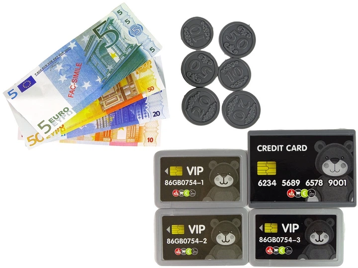 Kasa sklepowa LeanToys Happy Cashier z efektami 23 elementów 511461 (1818912522430) - obraz 4