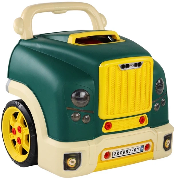Zestaw mechanika LeanToys warsztat-silnik ciężarówka do rozkręcania Zielony 603944 (5905991007012) - obraz 2