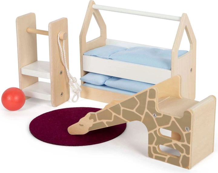 Zestaw mebli do pokoju dziecięcego Small Foot do domku dla lalek 8 elementów 5410978 (4020972126320) - obraz 2