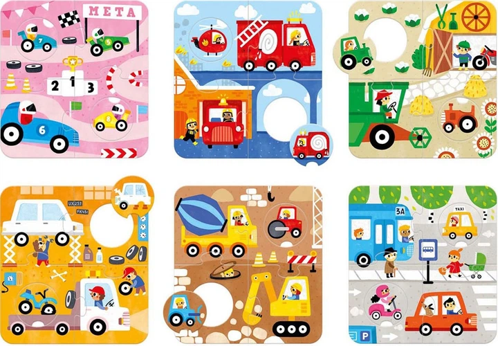 Puzzle Banana Panda Match the Vehicle: pojazdy 36 elementów 3695057 (5902983492092) - obraz 2