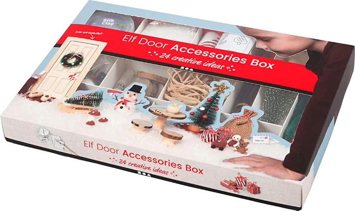 Zestaw do rękodzieła świątecznego Creativ Company Elf Door Accessories Box 54463 (5712854447621) - obraz 2