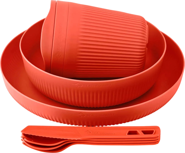 Zestaw naczyń Sea To Summit Passage Dinnerware Set dla 1 osoby 7 szt. Spicy Orange (STS ACK037051-120820) - obraz 2
