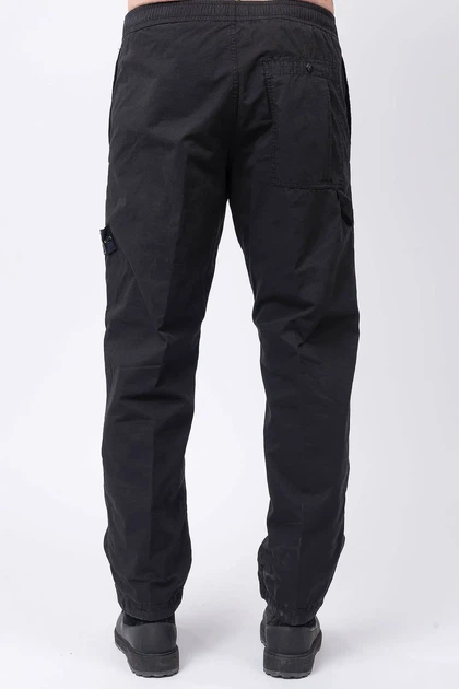 Штани Stone Island Mercerised Organic Cotton Ripstop Cargo Pants Black L1S153100007-S0298 V0029 - изображение 6