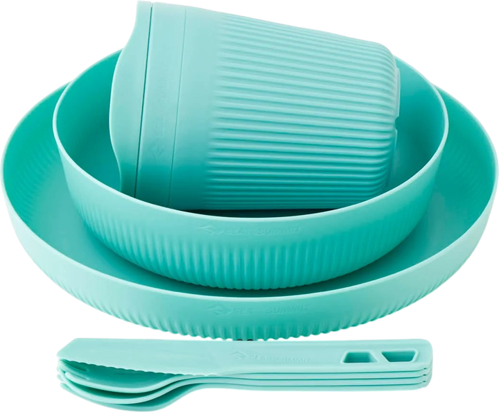 Zestaw naczyń Sea To Summit Passage Dinnerware Set dla 1 osoby 7 szt. Aqua Sea (STS ACK037051-120219) - obraz 2