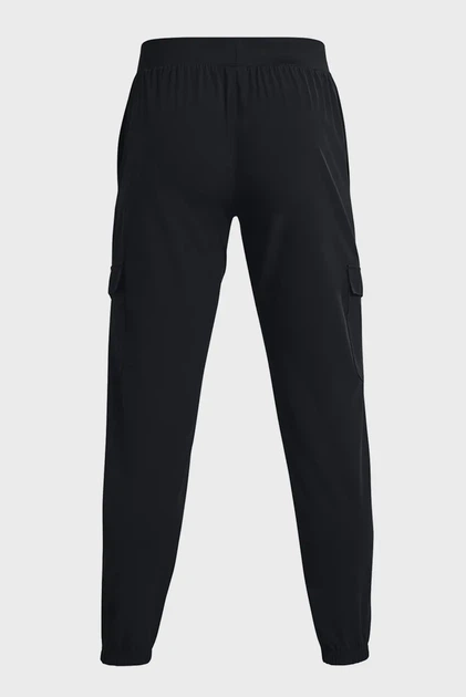 Чоловічі чорні спортивні штани UA Stretch Woven Cargo Pants Under Armour S 1380358-001 - изображение 7