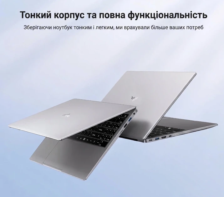 Ноутбук 15.6" ACEMAGIC AX15 Intel N150 RAM 16GB SSD 512GB Win11 Алюминиевый корпус (UKR) - Уценка - изображение 4