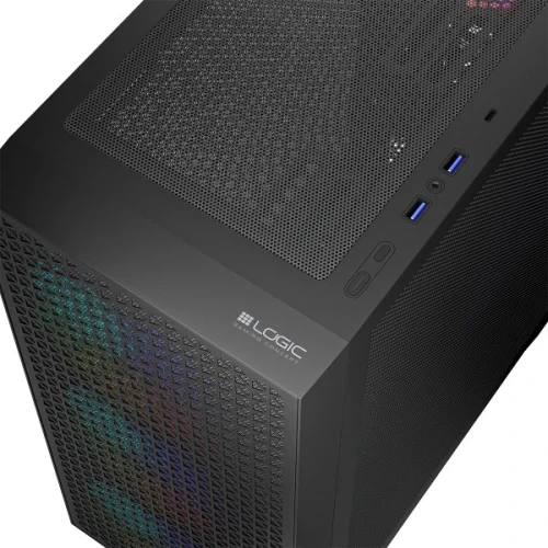 Корпус LogicConcept Dart Pro Midi Mash ARGB, Black - зображення 3