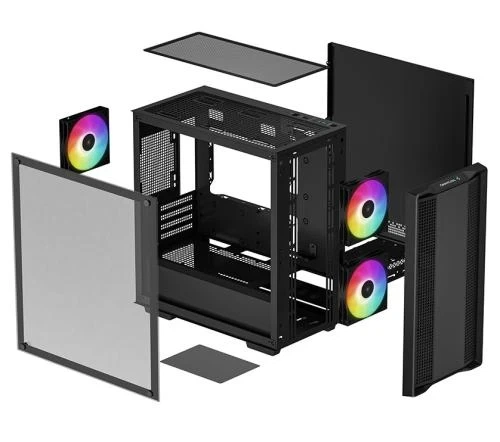 Корпус Deepcool CC360 ARGB, Black (R-CC360-BKAPM3-G-1) - изображение 8