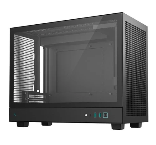 Корпус Deepcool CH160 PLUS, Black, без БЖ, Mini Tower, MicroATX / Mini ITX, 1xType-C / 2xUSB 3.0, макс. CPU - 164 мм / GPU - 342 мм, бічна панель із загартованого скла (R-CH160-BKNGM0-G) - Фото 3 Корпус Deepcool CH160 PLUS, Black, без БЖ, Mini Tower, MicroATX / Mini ITX, 1xType-C / 2xUSB 3.0, макс. CPU - 164 мм / GPU - 342 мм, бічна панель із загартованого скла (R-CH160-BKNGM0-G) - изображение 3