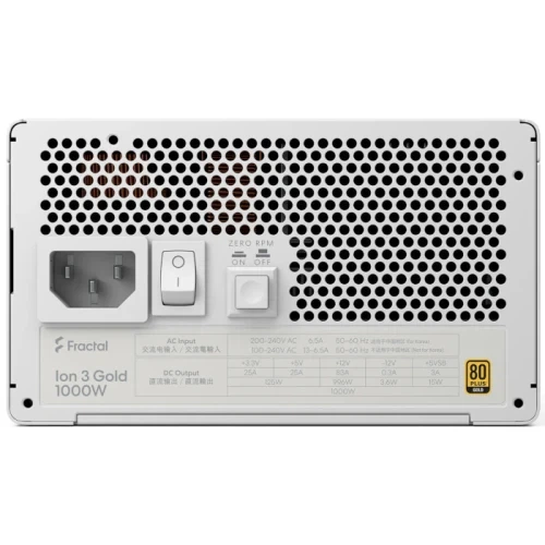 Блок живлення 1000 Вт, Fractal Design Ion 3 Gold, White (FD-P-IA3G-101-EU-WT) - зображення 4