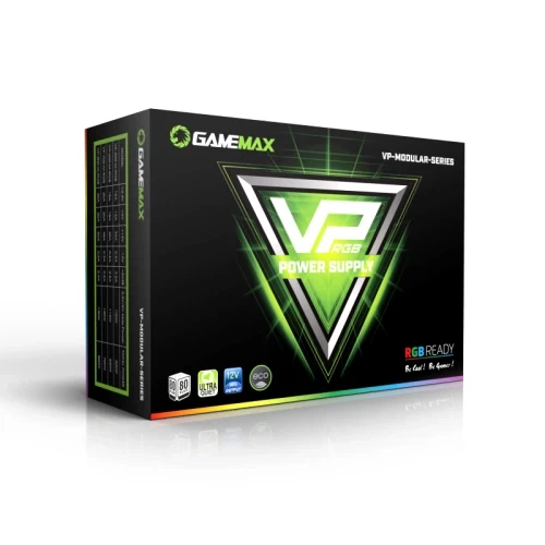 Блок питания 500 Вт, GameMax VP-500 RGB, Black, напівмодульний (VP-500-M-RGB) - зображення 9