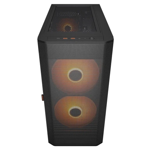 Корпус Cougar Airface Flo RGB, Black, без БЖ, Mid Tower, для E-ATX / ATX / MicroATX / Mini-ITX / CEB, 1xType-C / 2xUSB 3.0, макс. CPU - 190 мм / VGA - 390 мм, 2x180 мм ARGB / 1x120 мм ARGB, бічна панель із загартованого скла - зображення 5