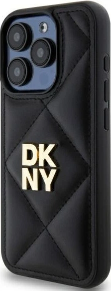 Панель DKNY Quilted Stack Logo для Apple iPhone 15 Pro Black (DKHCP15LPQDSLK) - зображення 2