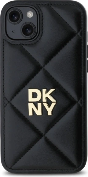 Панель DKNY Quilted Stack Logo для Apple iPhone 15 Plus Black (DKHCP15MPQDSLK) - зображення 3