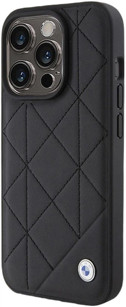Чохол BMW Leather Quilted для Apple iPhone 15 Pro Max (3666339142414) - зображення 3