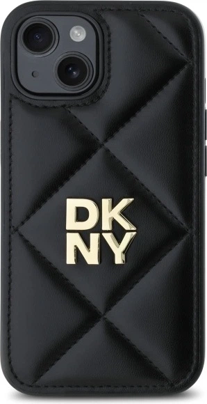 Панель DKNY Quilted Stack Logo для Apple iPhone 15 Black (DKHCP15SPQDSLK) - зображення 3