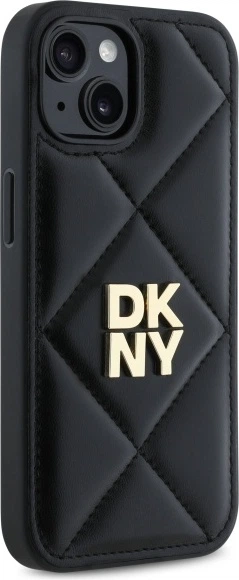 Панель DKNY Quilted Stack Logo для Apple iPhone 15 Black (DKHCP15SPQDSLK) - зображення 4