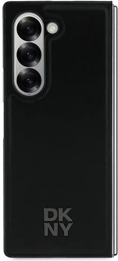 Панель DKNY Plain Leather Metal Stack Logo MagSafe для Samsung Galaxy Z Fold 6 Black (DKHMZFD6PSMCSLK) - зображення 2