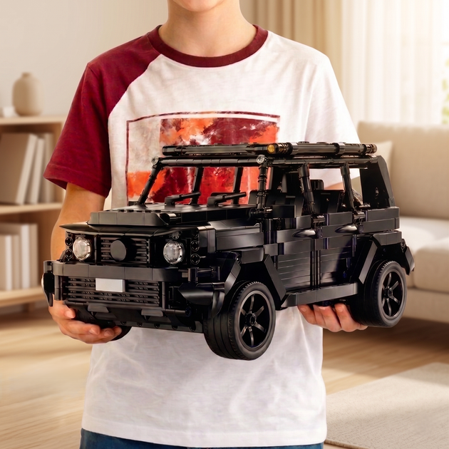 Конструктор типу Technic Mercedes-Benz G-Class на радіокеруванні з підсвіткою 1:14 чорний Гелендваген (8+) - зображення 8