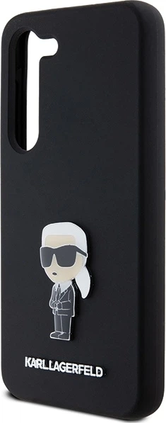 Etui plecki Karl Lagerfeld Silicone Ikonik Metal Pin do Samsung Galaxy S23 Plus Black (KLHCS23MSMHKNPK) - obraz 6