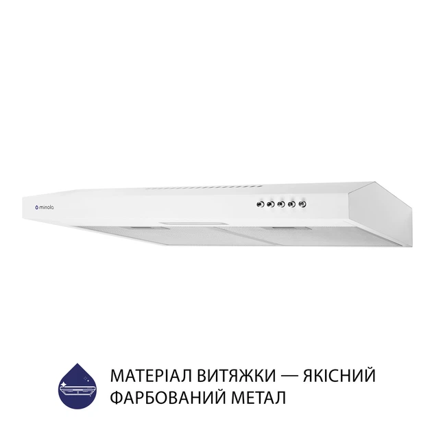 Витяжка плоска MINOLA HPL 613 WH - изображение 3