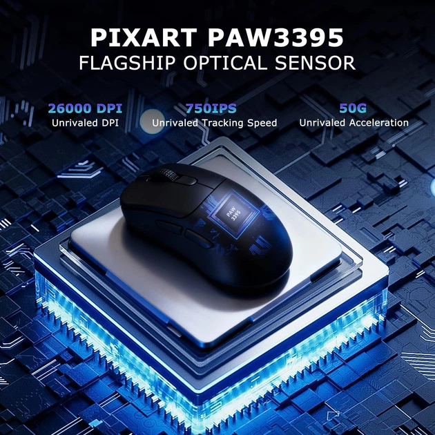Ігрова миша Ajazz AJ179PRO PAW3395 26000 DPI 1000Hz Black (AJ179PRO-B) - зображення 6