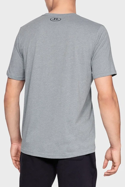 Чоловіча сіра футболка SPORTSTYLE LEFT CHEST SS Under Armour L 1326799-036 - Фото 2 Чоловіча сіра футболка SPORTSTYLE LEFT CHEST SS Under Armour L 1326799-036 - изображение 2