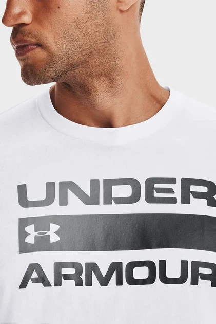 Чоловіча біла футболка UA TEAM ISSUE WORDMARK SS Under Armour XXL 1329582-100 - Фото 4 Чоловіча біла футболка UA TEAM ISSUE WORDMARK SS Under Armour XXL 1329582-100 - изображение 4