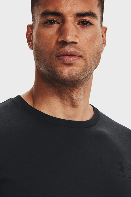Чоловіча чорна футболка SPORTSTYLE LEFT CHEST SS Under Armour 4XL 1326799-001 - Фото 4 Чоловіча чорна футболка SPORTSTYLE LEFT CHEST SS Under Armour 4XL 1326799-001 - изображение 4