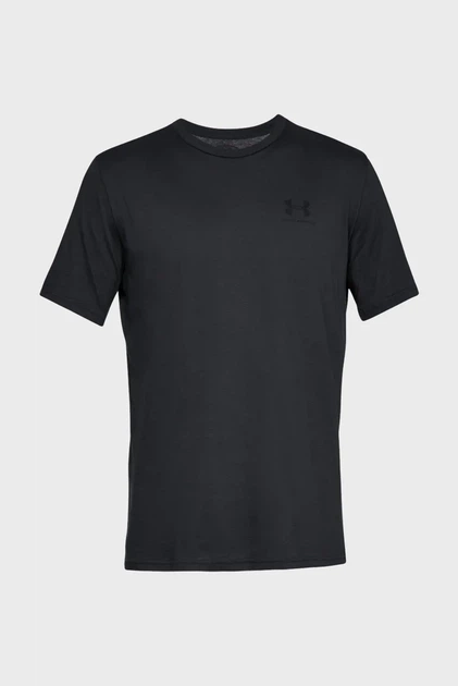 Чоловіча чорна футболка SPORTSTYLE LEFT CHEST SS Under Armour 4XL 1326799-001 - Фото 5 Чоловіча чорна футболка SPORTSTYLE LEFT CHEST SS Under Armour 4XL 1326799-001 - изображение 5